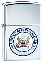 Zippo U. S. Seal Polished Chrome #250 512 Lighter