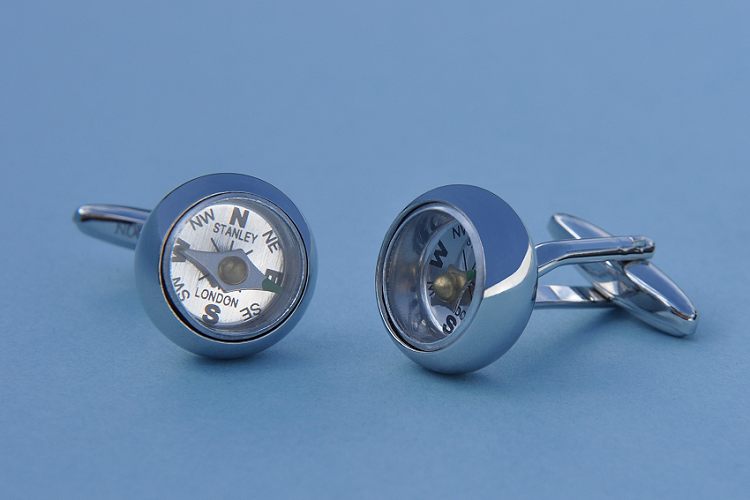 Stanley London Compass Cufflinks