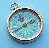 Top View of Compass