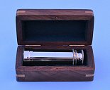 Polished Brass Telescope in Hardwood Case