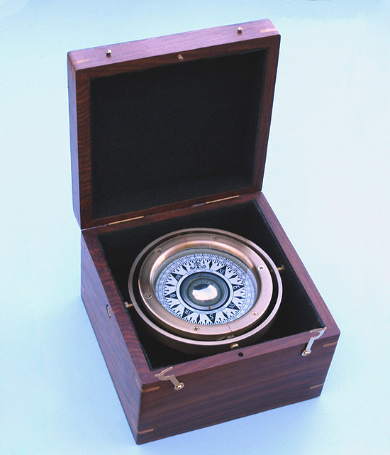 Sailboat Gimbaled Boxed Compass