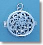 Classic Swirl Sterling Silver Compass Locket