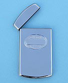 Dalvey Business Card Case with Hinged Lid Open