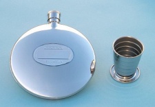 Dalvey 7.7 ounce Flask with Integrated Cup