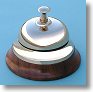 Desk Bell with hardwood base