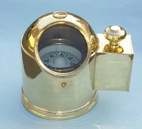 Large Gimbaled Helmet Binnacle Compass