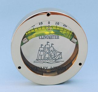 Solid Brass Bubble Clinometer