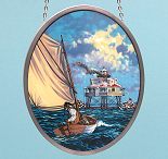Return of the Keeper by John Morton Barber Glass Oval