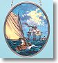 Return of the Keeper Stained Glass Oval