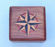 Inlaid Compass Rose case