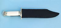 Bowie Knife in Leather Sheath