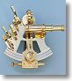 Four-inch Serialized Brass Sextant w/ Case