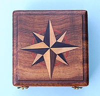 Inlaid Compass Rose case