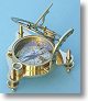Premium Quality Brass Sundial Compass w/ Case