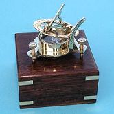 Regular Sundial Compass w/ Case